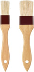 Pastry Brush-Basting Brush for Cooking, 2 Pc Boar Bristles Food Brush with Beech Wooden Handle for Baking