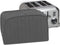 RITZ Premium Universal Four Slice Toaster Cover, 11.25" x 7.25" x 10.5", Quilted, Graphite
