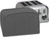 RITZ Premium Universal Four Slice Toaster Cover, 11.25" x 7.25" x 10.5", Quilted, Graphite