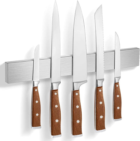 Knife Magnetic Strip - No Drilling Wall Mount Holder for Kitchen Utensils, 12 Inch Knife Rack