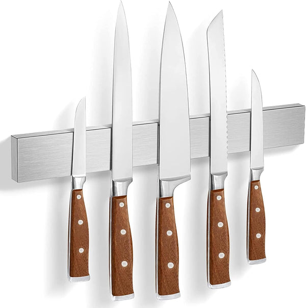 Knife Magnetic Strip - No Drilling Wall Mount Holder for Kitchen Utensils, 12 Inch Knife Rack