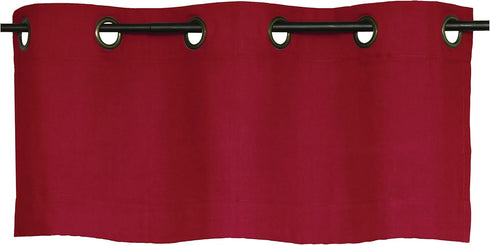 Winmate Insulated Cotton Grommet Valance 40" x 15" in Burgundy by LOFT LIVING
