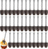 80pcs Mini Shovel Spoons, Disposable Plastic Dessert Spoons for Ice Cream, Pudding, Yogurt, Party Supply, Black