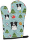 Caroline's Treasures BB5030OVMT Christmas Border Collie Oven Mitt, Heat Resistant for Hot Pans