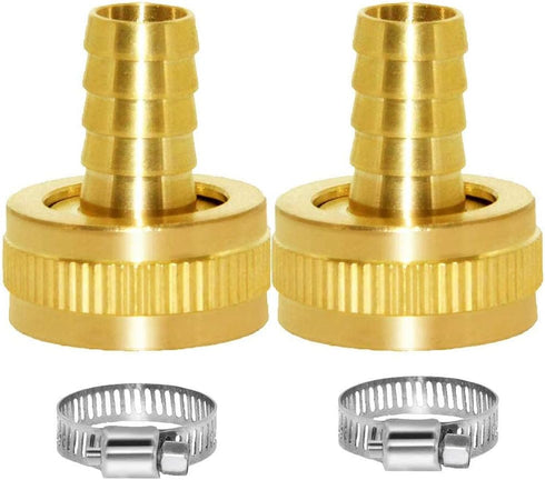 YOUHO Garden Hose Adapter 1/2" - Reusable Connector Fittings for Drip Irrigation Tubing to Faucet (3 Set)