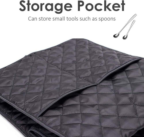 COOSOO Coffee Maker Cover, Washable Stain Resistant Covers with Storage Pocket, Dust Protection for Kitchen Appliances