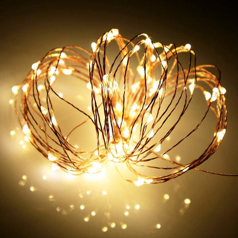 1 Pack (5m/16ft Ariceleo Led Fairy Lights Battery Operated, Mini Battery Powered Copper Wire Starry Fairy Lights