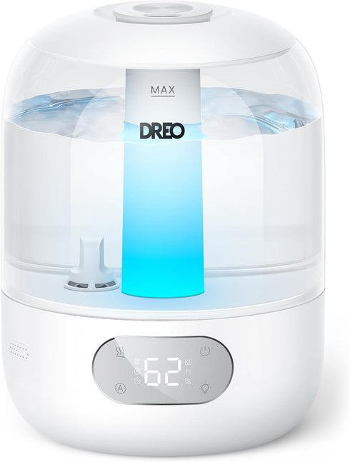 DREO Humidifiers for Bedroom, 3L Top Fill 30H & 26dB Quiet Runtime