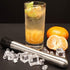 SENHAI Stainless Steel Cocktail Muddler, Spiral Mixing Spoon & 4-Prong Bar Strainer - Bartender's Tool Set