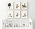Joocrise Woodland Nursery Wall Art Decor Set of 6 Animal Canvas Wall Decor