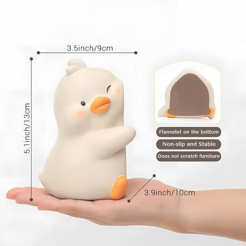 Cute Bookends, Cute Hug Ducks Decorative Bookend, Book Ends for Shelves, Cute Home Decor Unique Book Holders Book