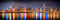 Chicago Skyline 2022 Night Photo Poster Print, BORDERLESS UNFRAMED, Color Downtown, 11.75 x 36 inches