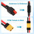 XRDS-RF 10AWG XT60 to Anderson Adapter Extension Cable – XT60 Female to Anderson Connector Cable for RC, Solar, DIY