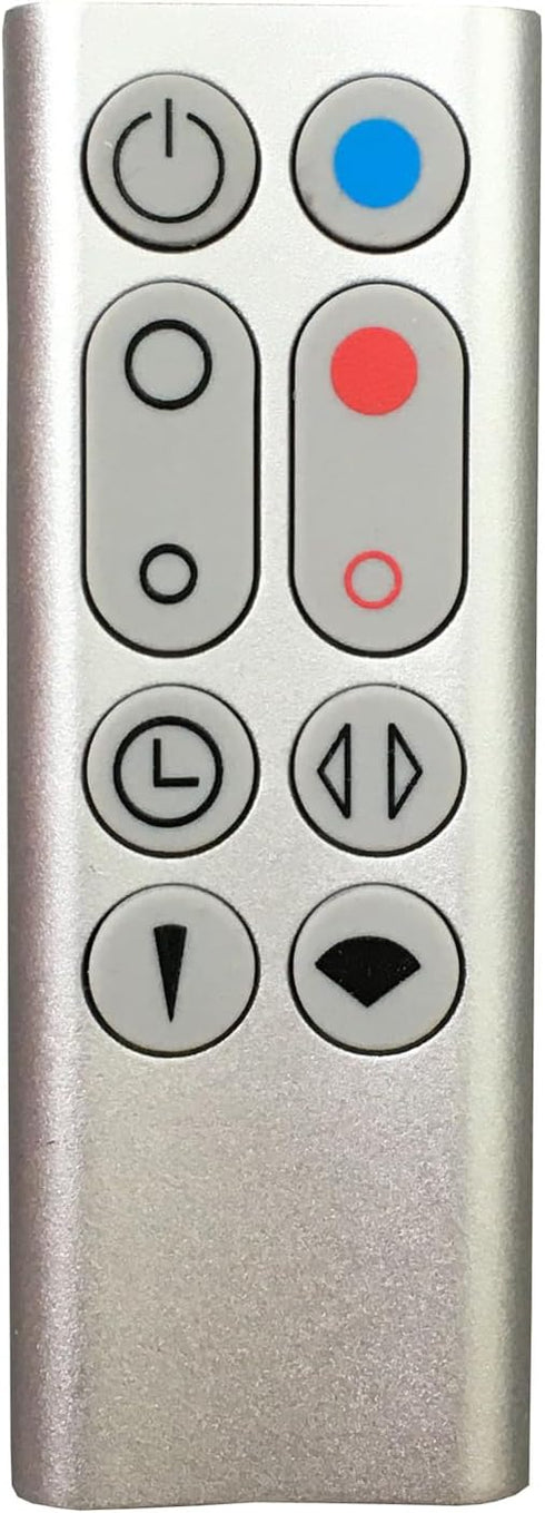 Replacement Remote Control for Dyson Pure Hot+Cool Fan Purifying Heater HP00 HP01, Part NO.967197-13 (Silver)