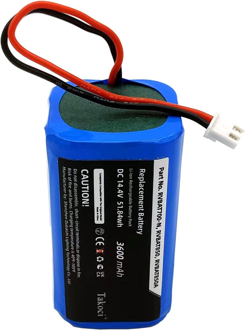Replacement Shark RVBAT850 Battery for Shark Ion RV1001AE, R75, R85, S87, RV751 & More (2 Prong Plug)