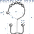 Titanker Shower Curtain Hooks Rings, Rust-Resistant Metal Double Glide Hooks for Bathroom Shower Rods (Set of 12)
