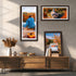 5x7 4x6 5x7 KTKDE Picture Frame, Photo Frame Walnut with Real Glass for Picture photo with Mat or photo without Mat