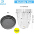 Blender Cups Replacement for Nutribullet, 18OZ Cup with Lid, Compatible with 600W 900W Blender Juicer (2 Pack)