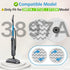 6 Pack 3897A 3712 3897A/3712 / Rotating Steam Mop Pads Replacement for Bissell SpinWave SmartSteam Scrubbing Steam Mop