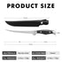 TRUSCEND Boning Knife with Protective Sheath, Razor Sharp Stainless Steel Chef Knives for Boning Filleting Trimming Skinning, Kitchen Cutlery with Ergonomic Anti-slip Handle by TRUSCEND