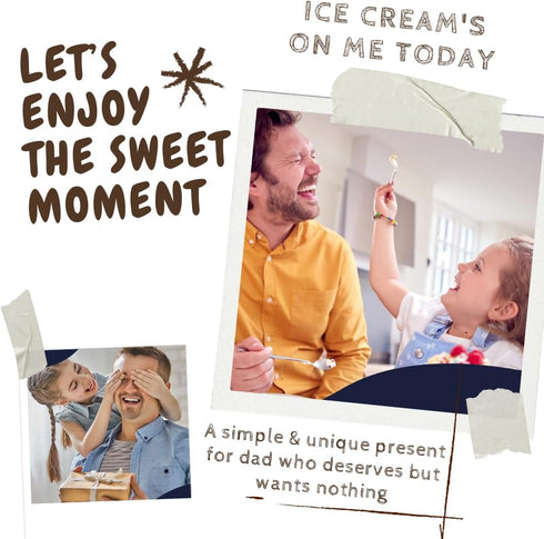 Personalized Dad's Ice Cream Shovel - Funny Engraved Stainless Steel Fathers Day Gift
