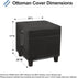 28L 28W 17H Inch, OutdoorLines Outdoor Waterproof Patio Ottoman Covers - Square UV-Proof Patio Side Table Cover