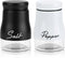 Accmor Salt and Pepper Shakers Set, 5oz Stainless Steel Seasoning Container for Home Cooking