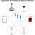 Boao 3 Pcs Decanter Cleaning Brush - Flexible Bottle Cleaning Brush Set with Cleaning Beads for Goblets and Glasses