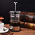 Joyzan French Press Coffee Maker, Stainless Steel Cold Brew Tea Maker, Borosilicate Glass, Portable Filters