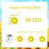 30 Sunflower String Lights Spring Fairy Lights, LED Copper String Lights with Remote Control & Battery Operated Novelty