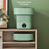 TOPINCN Automatic Portable Foldable Washing Machine, Mini ABS US Plug 100-240V for Travel (Green)