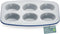 Bake with Elegance: 6-Cup Cake/Muffin Pan Set, Aluminized Steel with Ceramic Non-Stick Coating