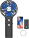 HandFan 5200mAh Portable Handheld Fan, Rechargeable with Power Bank, 3 Speeds, Foldable for Travel/Summer/Concerts