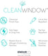 Clean Window Textured Slub Stripe 2-Pack Anti-Dust Allergy/Pet Friendly Sheer Cafe Curtain Pair, 52" W x 24" L