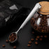 Coffee Scoop Clip Stainless Steel Tablespoon with Long Handle, Multifunction Sealing Bag Clip for Kitchen Tools