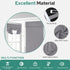 HOMEIDEAS 100% Blackout French Door Curtains, 26 X 40 Inch, Privacy Door Curtains, Thermal Insulated Room Darkening