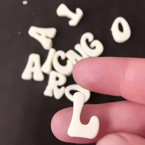5 Pieces Small Letters Molds and Numbers Silicone Molds, 0-9 Numbers, Uppercase and Lowercase Alphabet Baking Molds