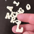 5 Pieces Small Letters Molds and Numbers Silicone Molds, 0-9 Numbers, Uppercase and Lowercase Alphabet Baking Molds