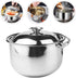 20cm Stainless Steel Stock Pot with Lid, Soup Pot for Cooking Lobster Stews