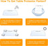 12 36 Inch Countertop X Clear Plastic Desk Pad Office Desk Blotter Dining Table Protector Tablecloth Mat Wooden