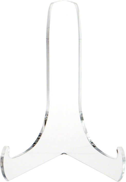 Plymor Clear Acrylic 60-Degree Angle Easel with Shallow Support Ledges, Dimensions 7.5" H x 5.75" W x 4.75" D