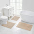 Walensee Non Slip Bathroom Rug (32x20 Inch Beige), Water Absorbent Super Soft Shaggy Chenille Mat