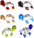 Crystalsuncatcher Handmade Tiny Turtle Glass Ornaments, Collectible Figurine for Gardens