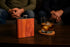 WUDN 6 oz. Wooden Hip Flask Stainless Steel Body Real Aromatic Cedar