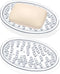 2 Pcs Plastic Soap Holder Soap Dish Bar Saver Tray with Holes