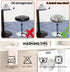 Levoberg 4 Pack 13-20inch #5 Stool Cover Round Printed Bar Stool Seat Slipcover Stretch Rolling Stool Cover