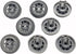 dd66-00023a Dishwasher Wheels, Lower Upper Rack Roller 4-Pack Compatible Replacement for Samsung
