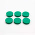 Bullseye Office 24 Round Green Fridge Magnets, Small Colorful Magnetic Discs for Kitchen or Classroom