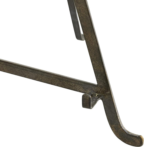 Deco 79 Metal Tabletop Display Easel with Foldable Stand, Set of 2, 13", 15"H, Bronze