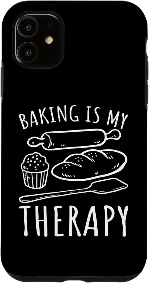 Bread Baking Case for iPhone 11 - Funny Baking Is My Therapy Bread Maker